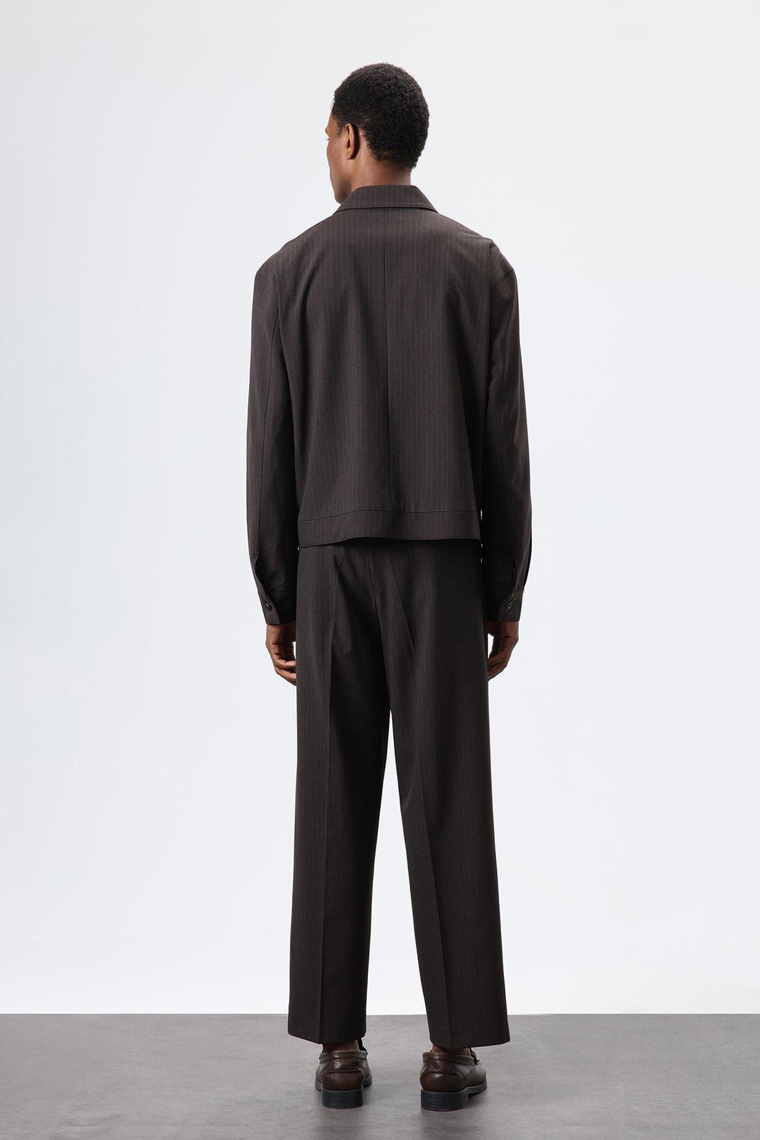 ANT Antioch Open Coffee Striped Seasonal Men's Coat - Waukegan