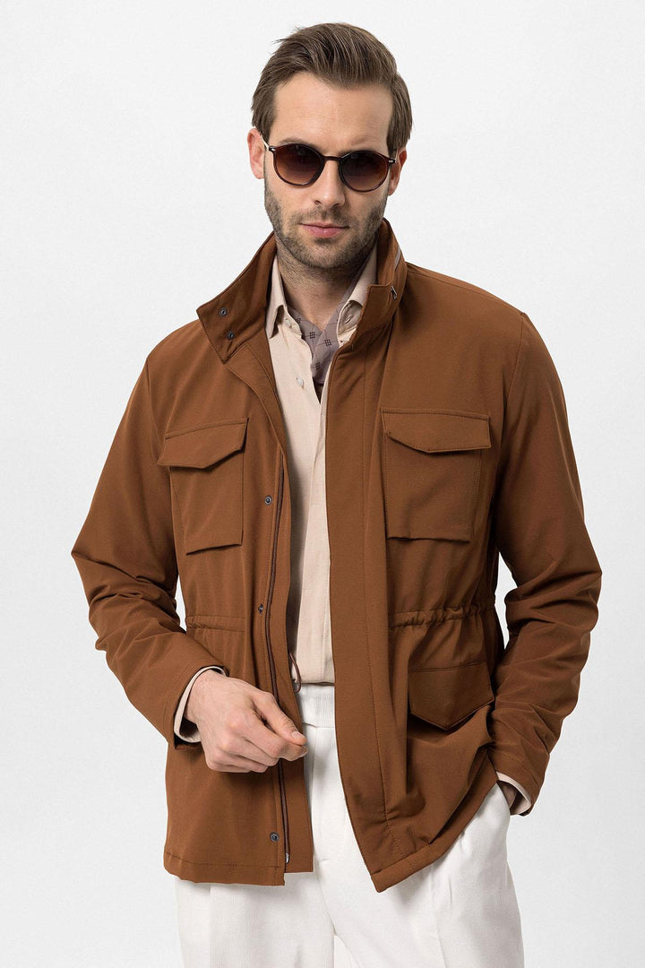 ANT High Collar Safari Men's Coat - Laindon