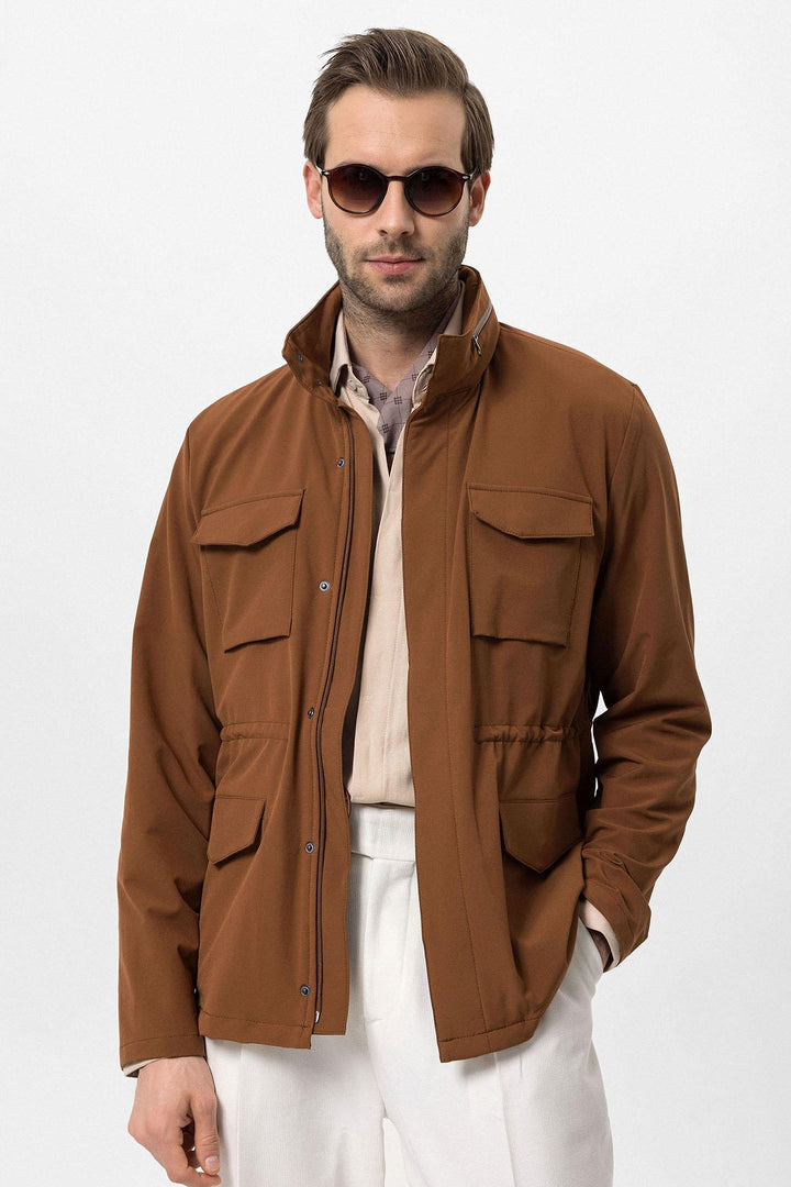 ANT High Collar Safari Men's Coat - Laindon