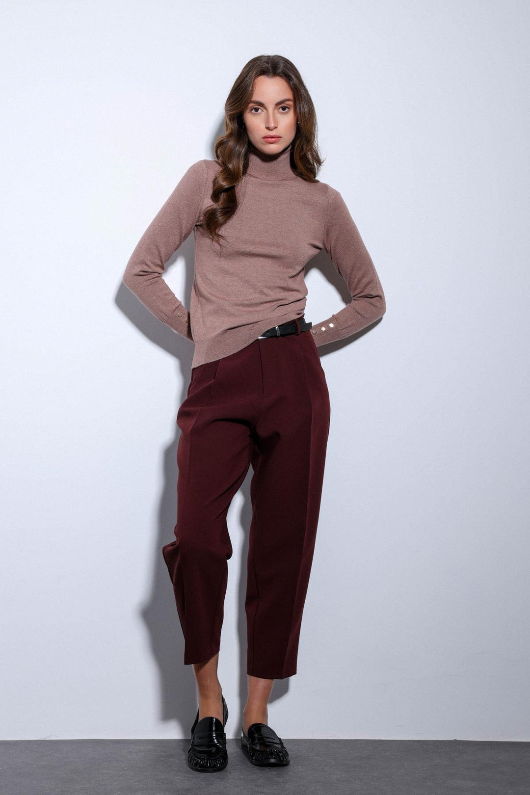 ANT Antioch Open Coffee Turtleneck Sweater - Autlán de Navarro