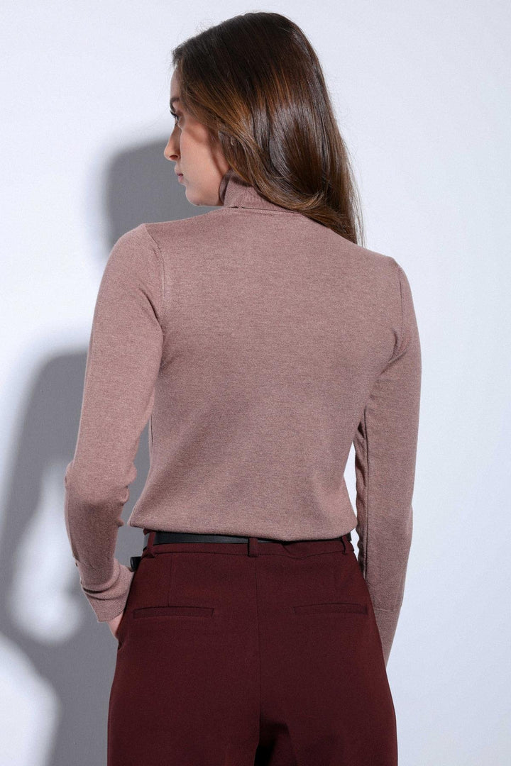 ANT Antioch Open Coffee Turtleneck Sweater - Autlán de Navarro