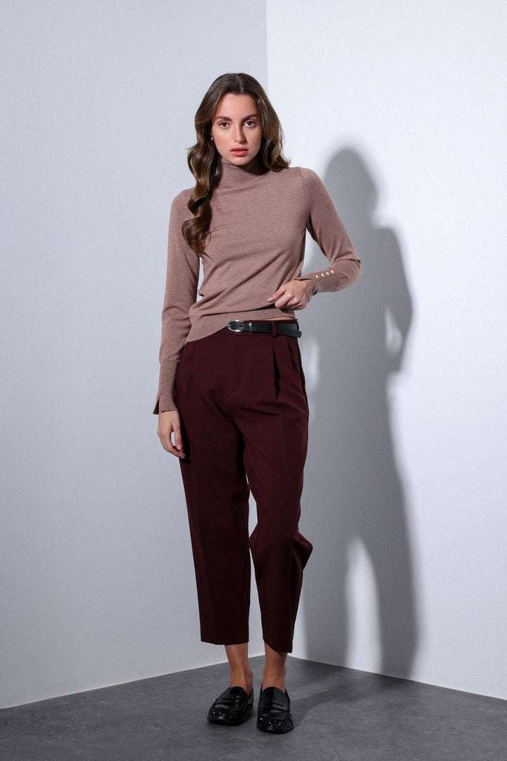 ANT Antioch Open Coffee Turtleneck Sweater - Autlán de Navarro