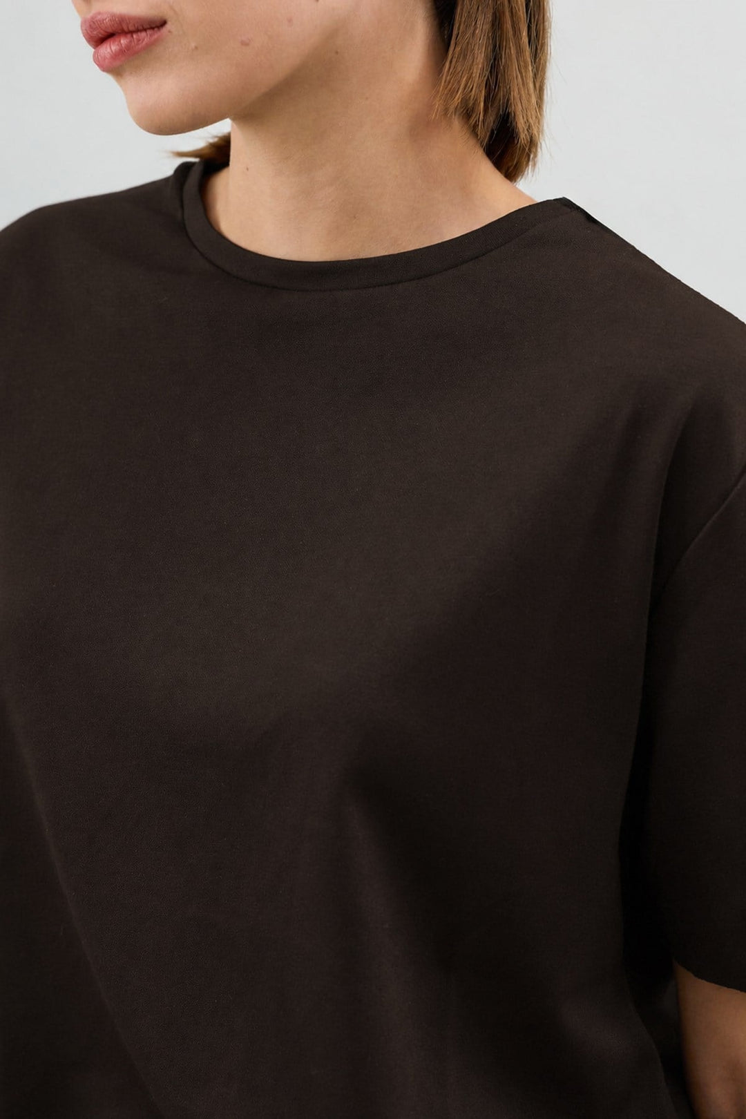 ANT Antioch Açık Kahve Dökümlü Kadın T-Shirt - Lucerne