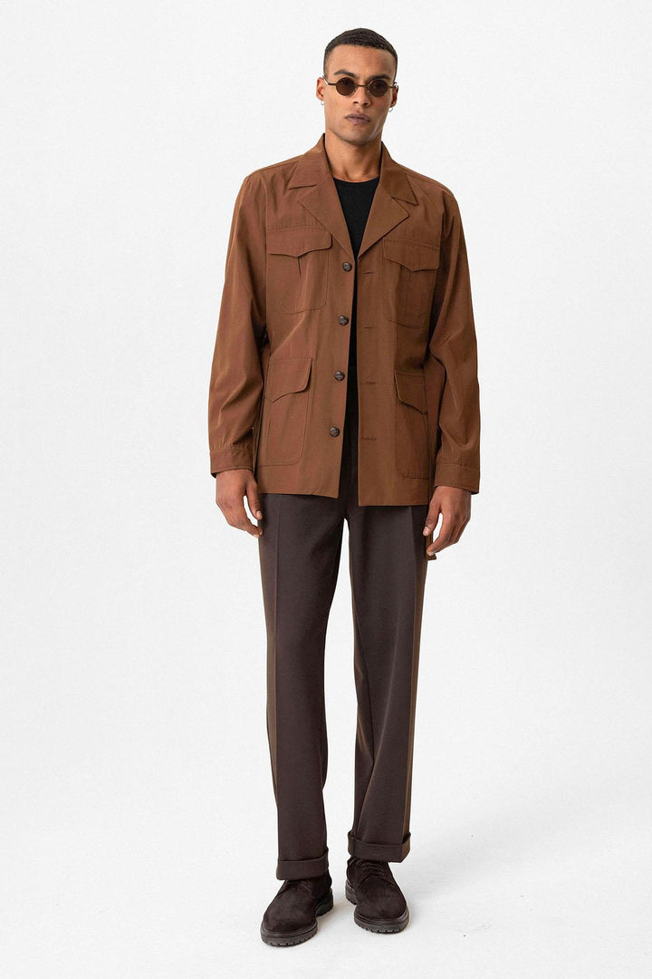 ANT Belted Safari Men's Trench Coat - Abbotsford
