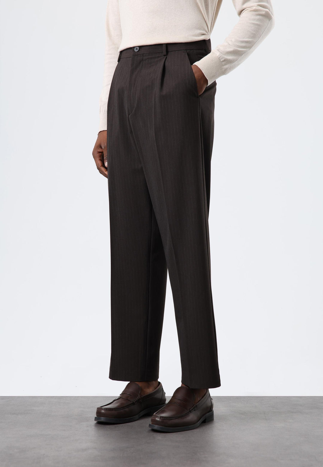 ANT Antioch Open Coffee Relax Fit Striped Men's Pants - Gelsenkirchen