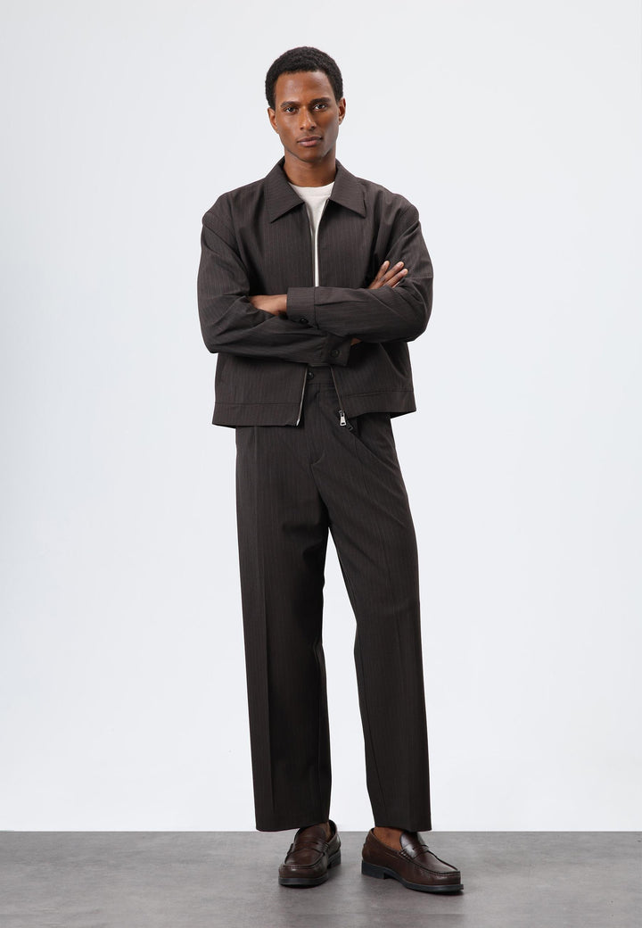 ANT Antioch Open Coffee Relax Fit Striped Men's Pants - Gelsenkirchen