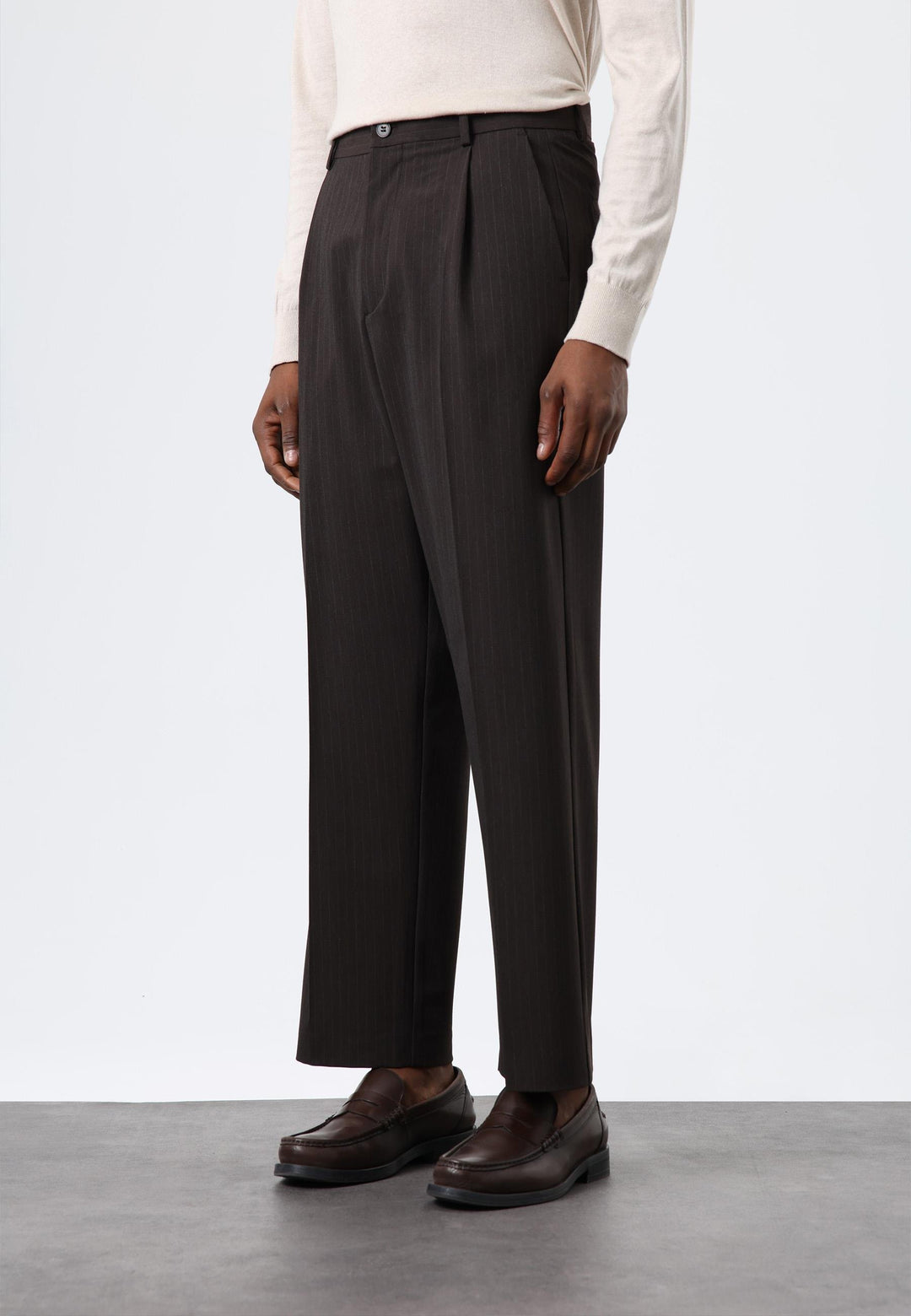 ANT Antioch Open Coffee Relax Fit Striped Men's Pants - Gelsenkirchen