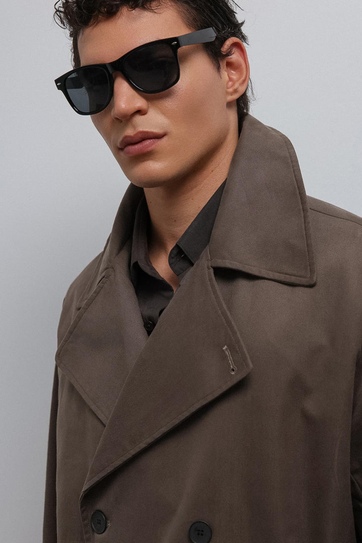 ANT Antioch Açık Kahve Relax Fit Erkek Trençkot - Cincinnati