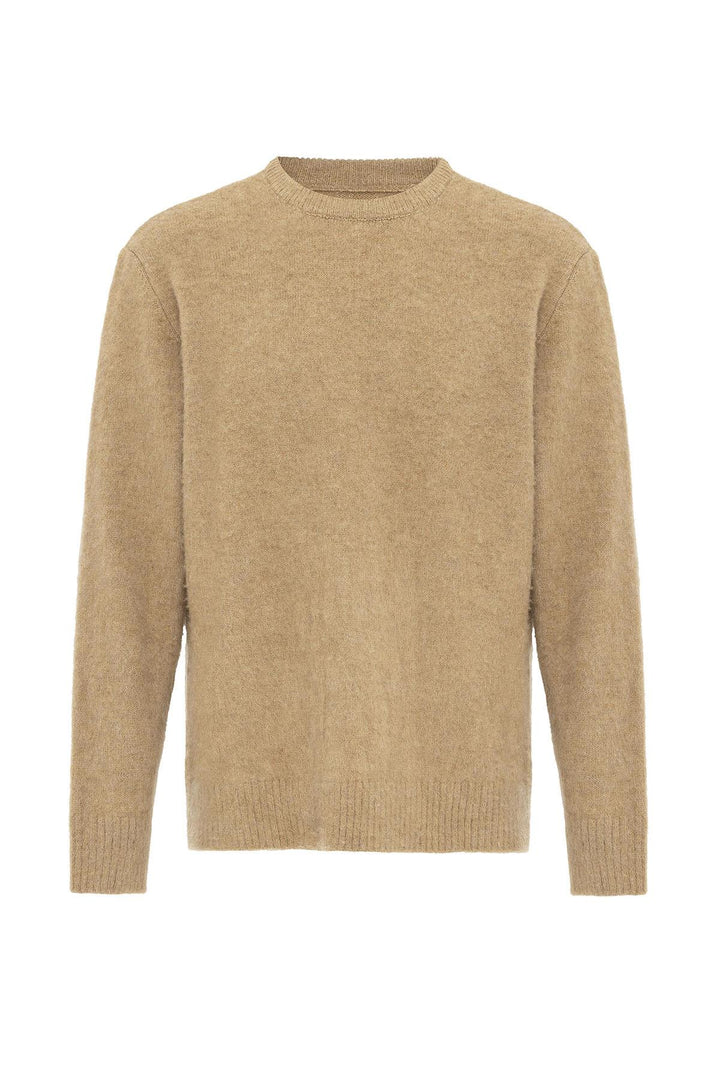 ANT Antioch Open Coffee Soft Textured Men's Sweater - Clichy