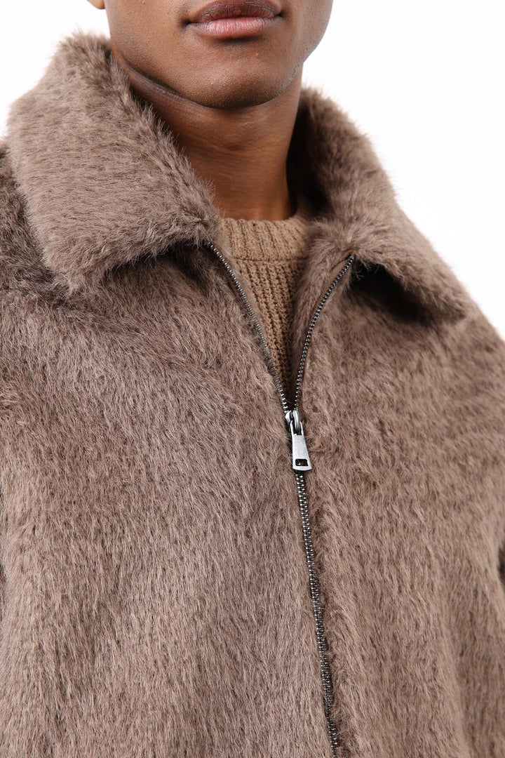 ANT Antioch Açık Kahve Yumuşak Dokulu Erkek Mont - Hrodna