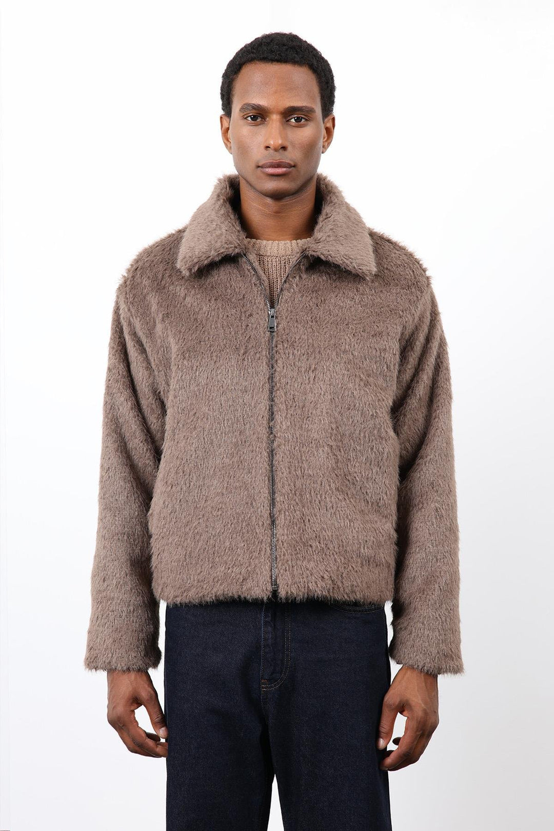 ANT Antioch Açık Kahve Yumuşak Dokulu Erkek Mont - Hrodna