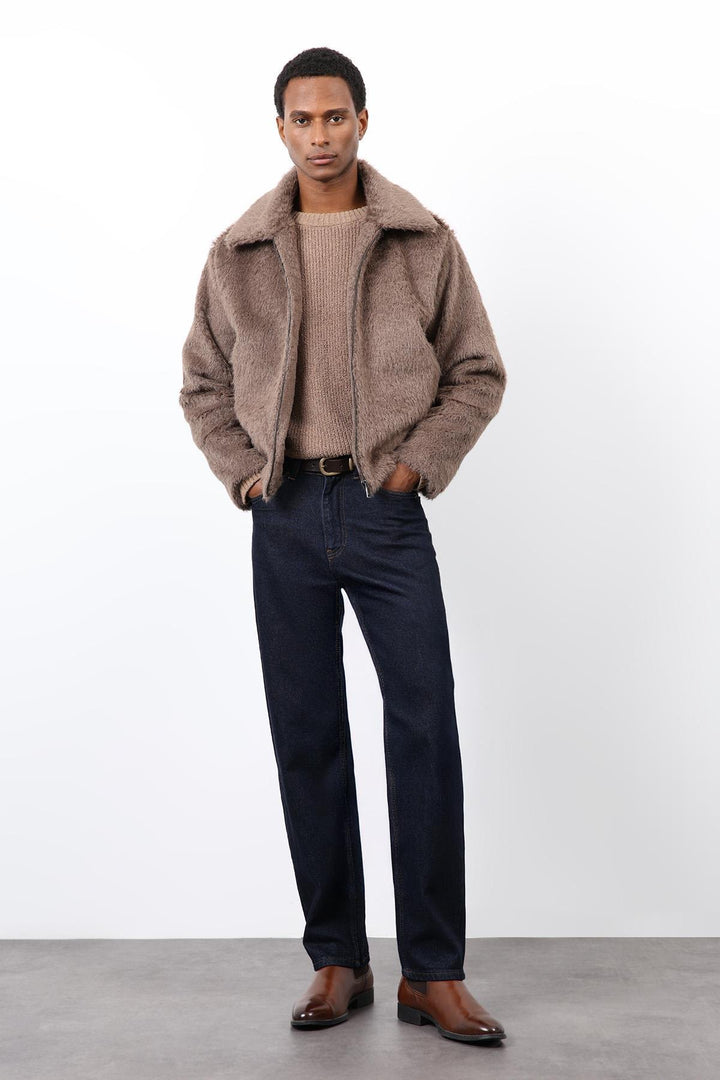 ANT Antioch Açık Kahve Yumuşak Dokulu Erkek Mont - Hrodna