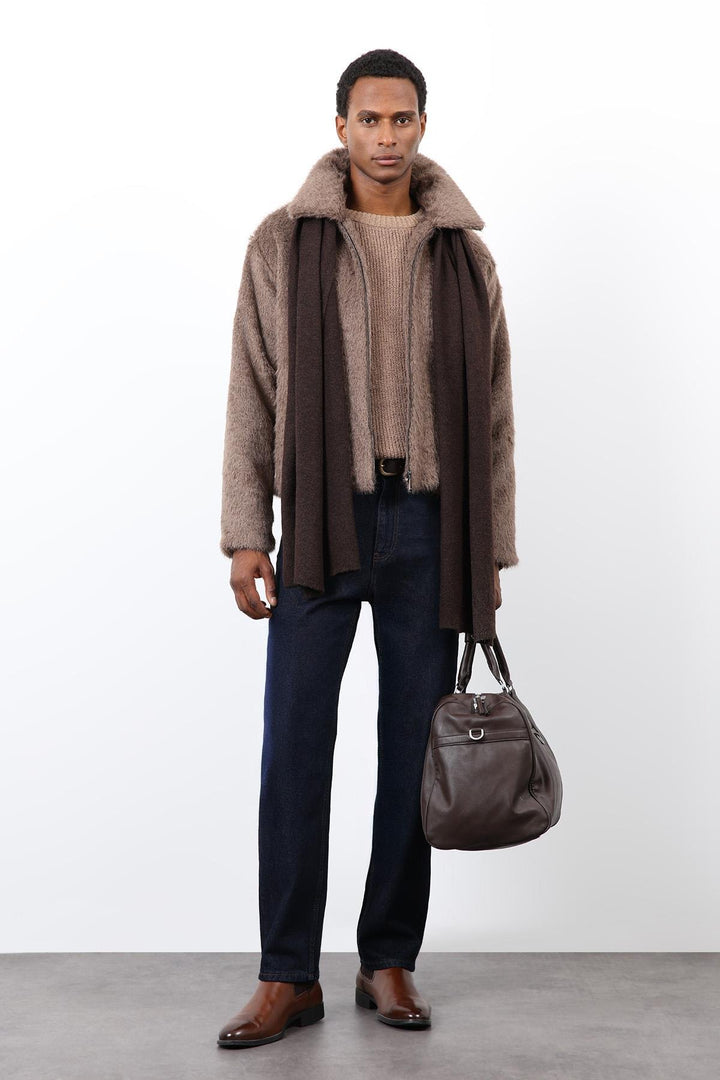 ANT Antioch Açık Kahve Yumuşak Dokulu Erkek Mont - Hrodna