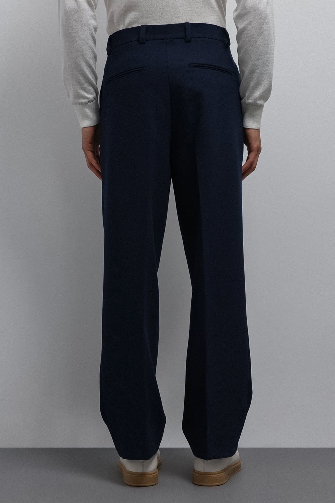 ANT Antioch Açık Lacivert Relax Fit Baggy Pilili Erkek Pantolon - Fribourg