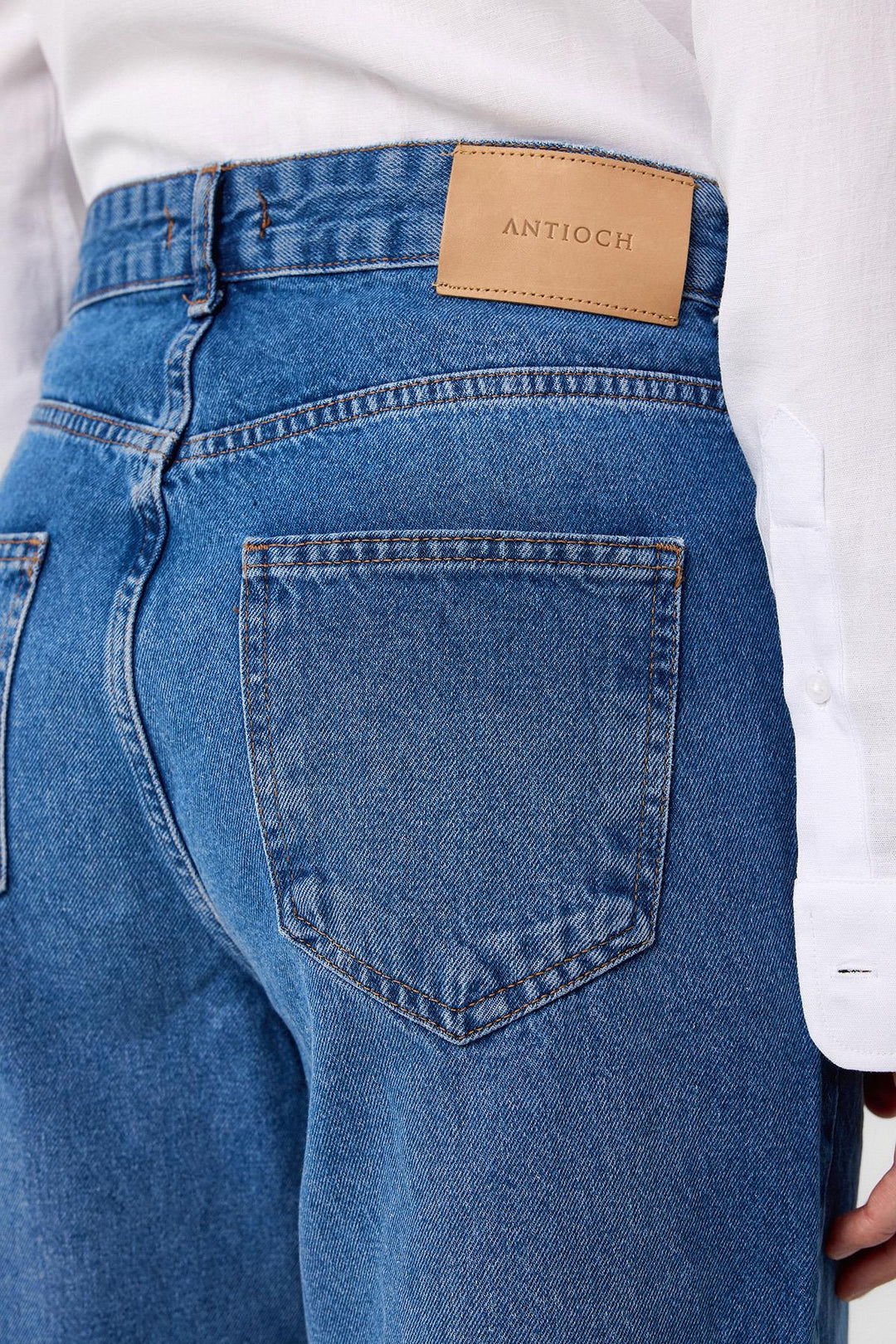 ANT Antioch Light Blue High Waisted Relaxed Fit Men's Jeans - Bridgeport