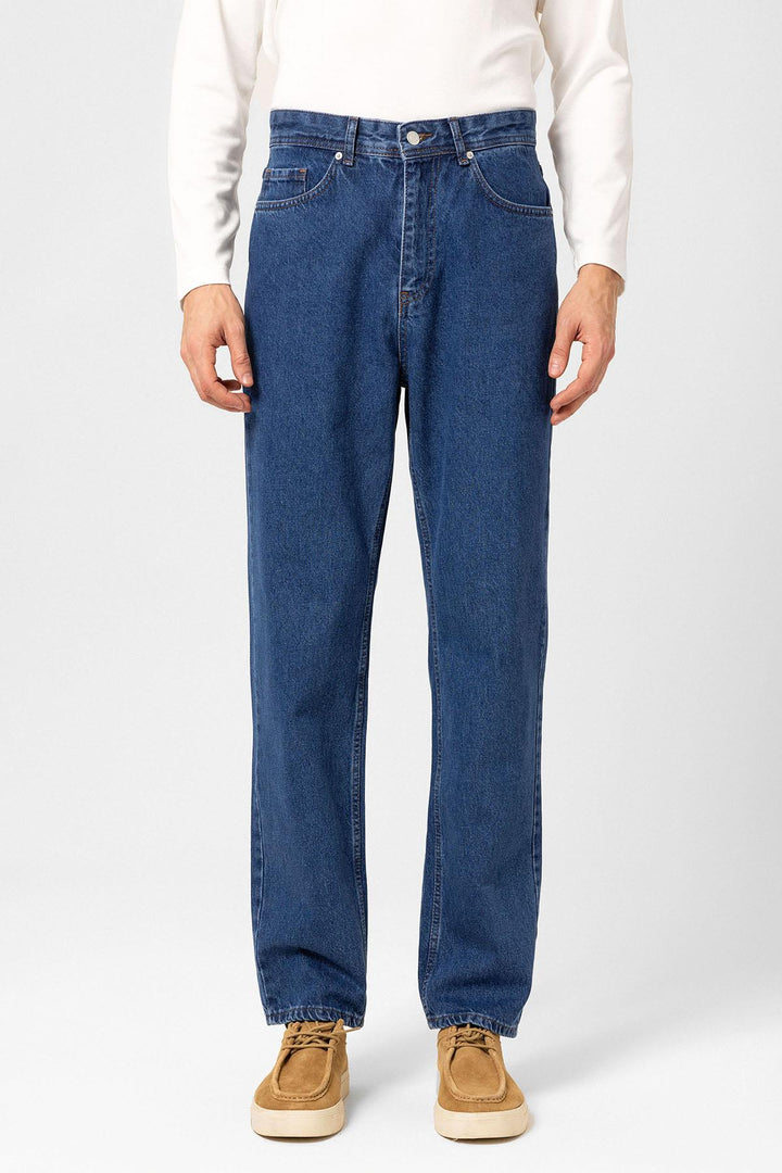 ANT Antioch Açık Mavi Yüksek Bel Relaxed Fit Erkek Kot Pantolon - Lake Oswego