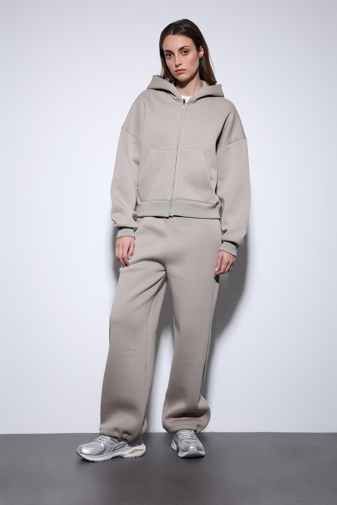 ANT Antioch Open Mink Zippered Hooded Women's Sweatshirt - Los Mochis