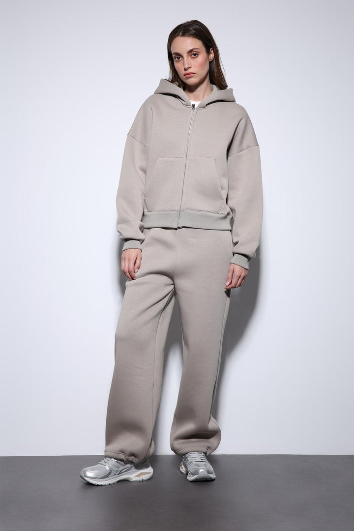 ANT Antioch Open Mink Zippered Hooded Women's Sweatshirt - Los Mochis