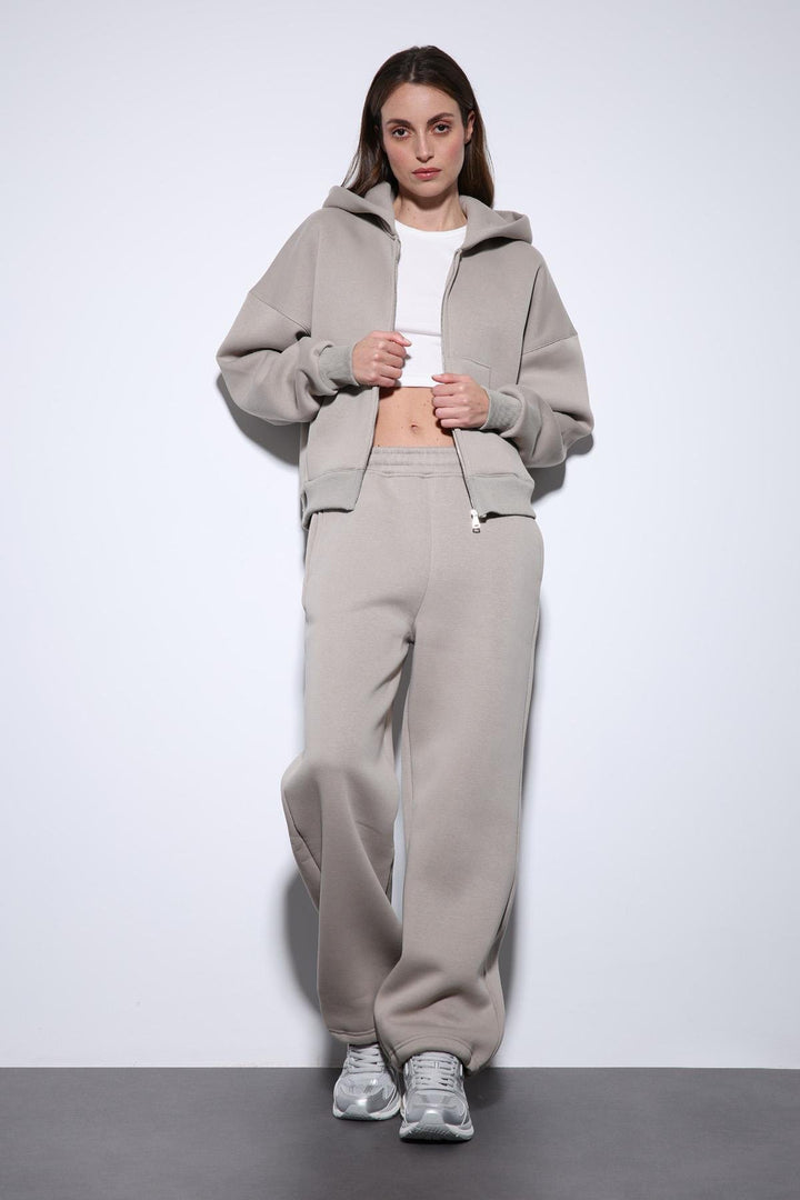 ANT Antioch Open Mink Zippered Hooded Women's Sweatshirt - Los Mochis