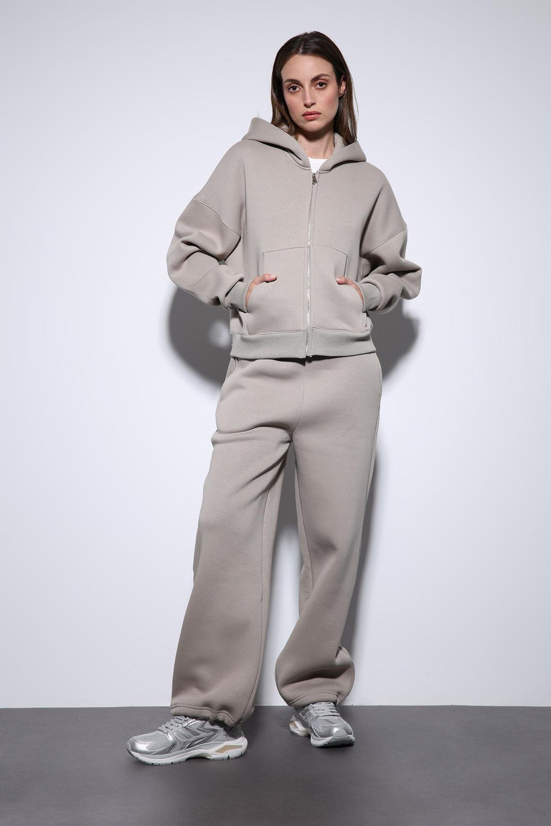 ANT Antioch Open Mink Zippered Hooded Women's Sweatshirt - Los Mochis