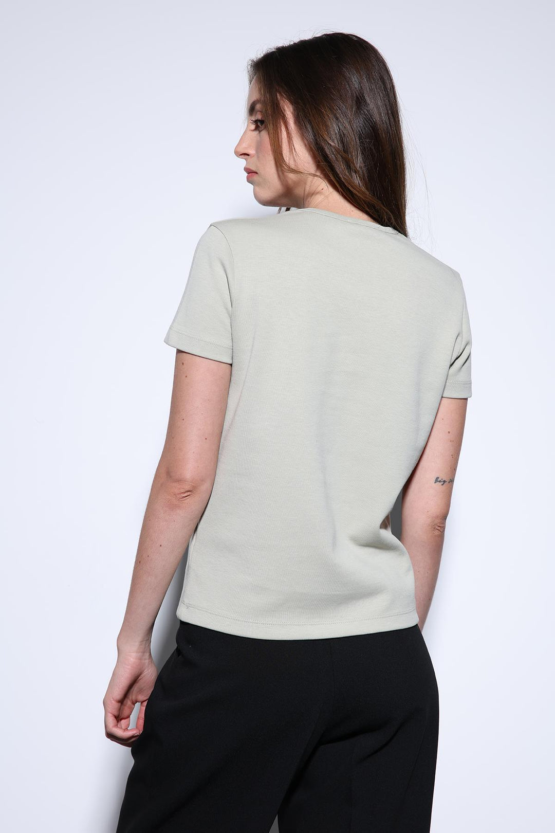 ANT Antioch Open Green Basic Women's T-Shirt - West Haven