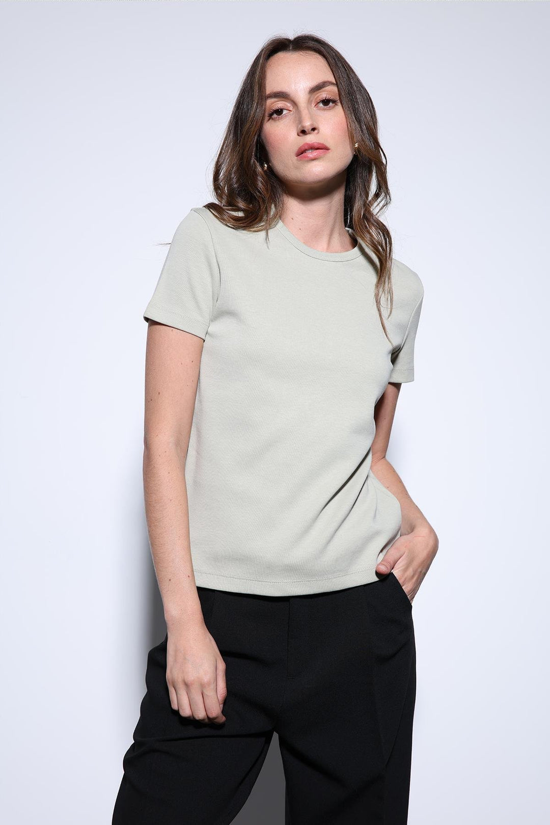 ANT Antioch Open Green Basic Women's T-Shirt - West Haven
