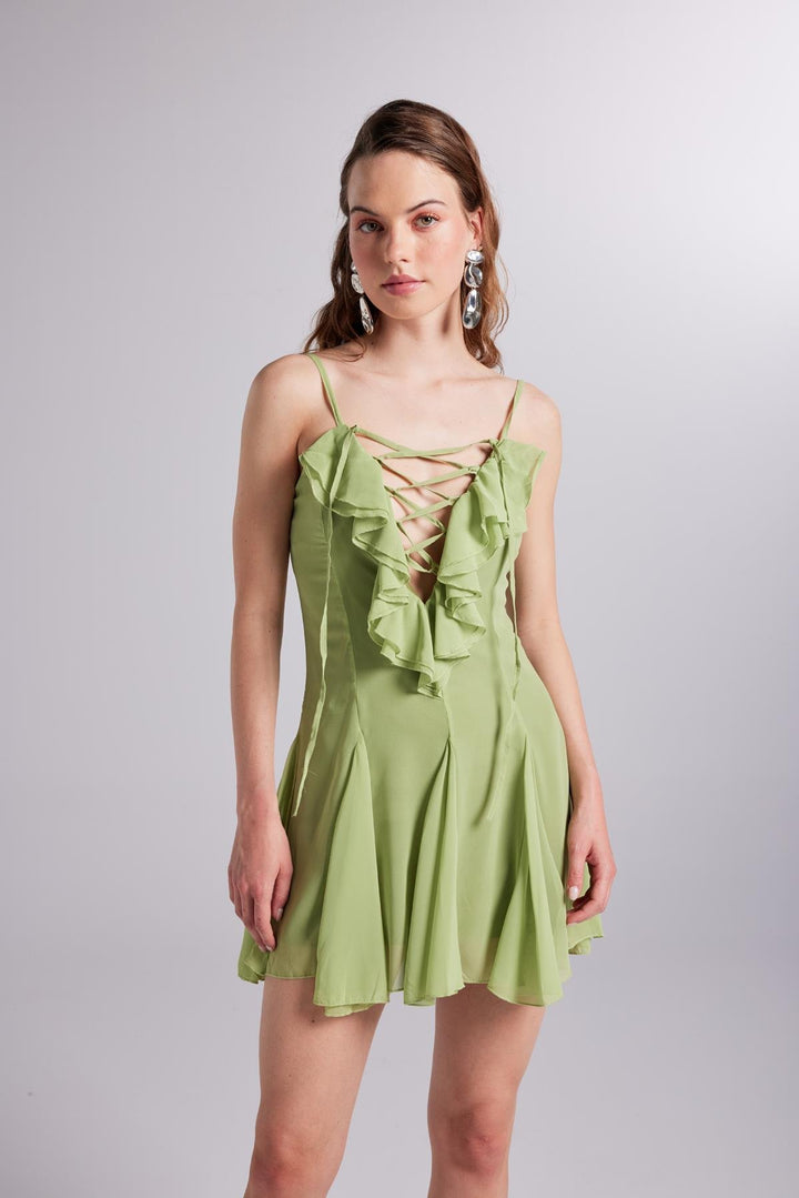 HLLY Women Sorento Dress Green - Schweinfurt