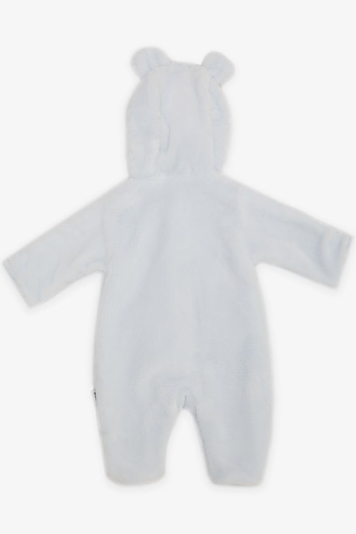 بذلة BRE Albimini Baby Boy القطيفة تطريز خروف مع آذان متحركة 3-4 أشهر-6-9 أشهر، أزرق فاتح - Cantù