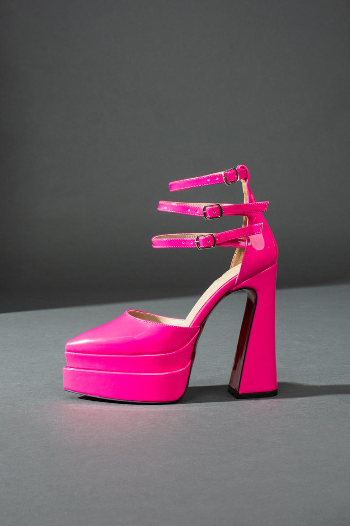 حذاء DSM Alena Fuchsia ذو كعب عالٍ للنساء بكعب عالٍ - Thionville
