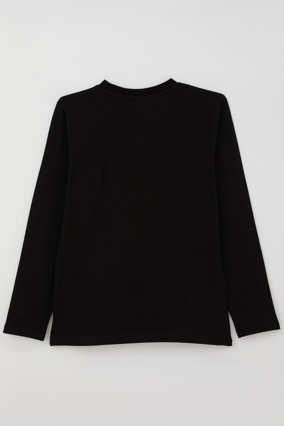 BRE Boys' Long Sleeve T-Shirt with Atatürk Portrait and Signature, 27 Years, Black - Ocala