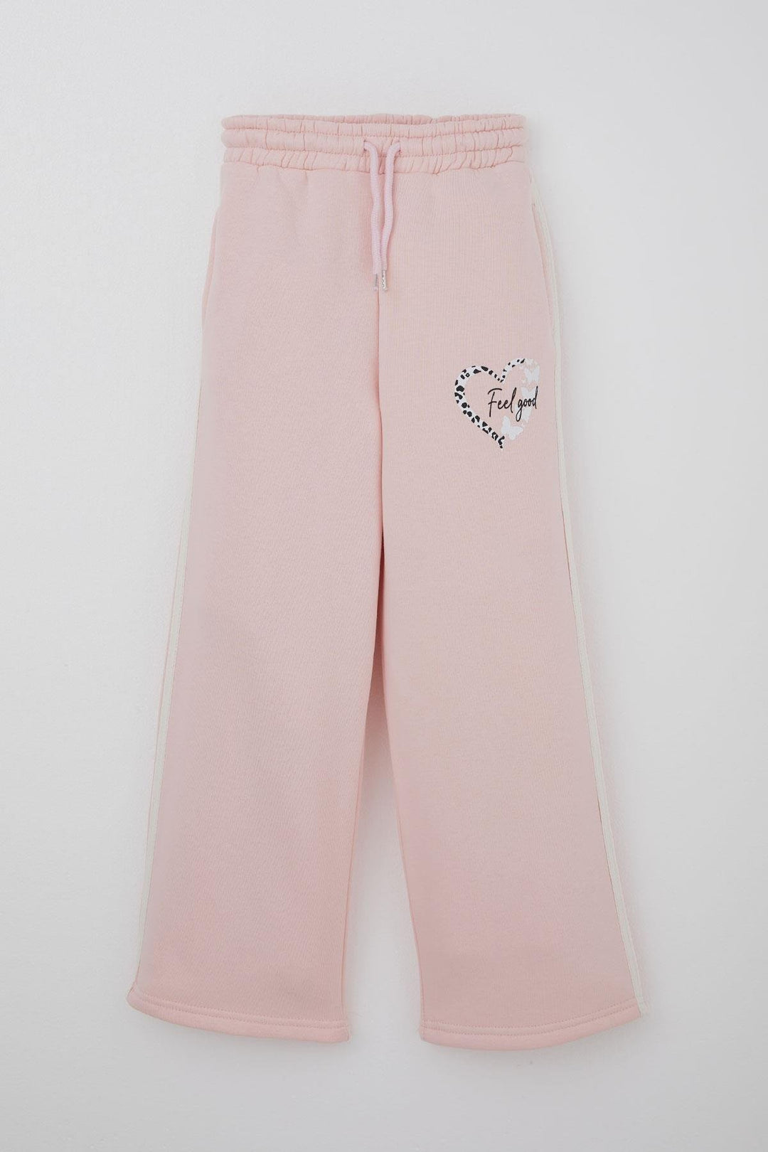 BRE Alg Girl Child Tracksuit Butterfly & Heart Printed 6-9 Years, Pink - Vich