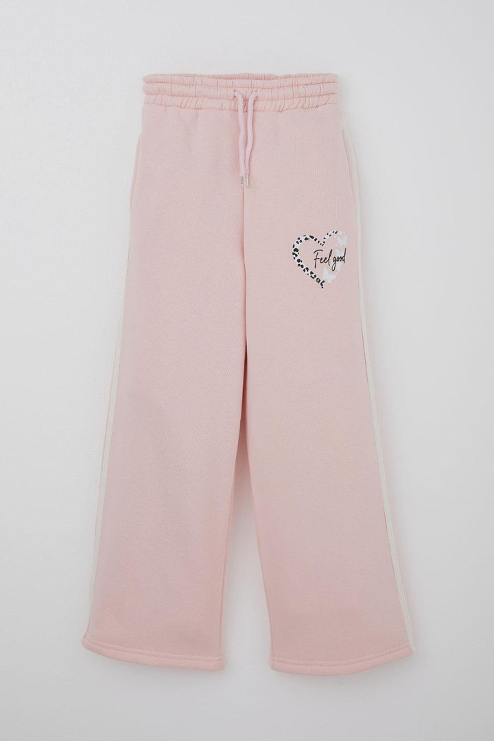 BRE Alg Girl Child Tracksuit Butterfly & Heart Printed 6-9 Years, Pink - Vich