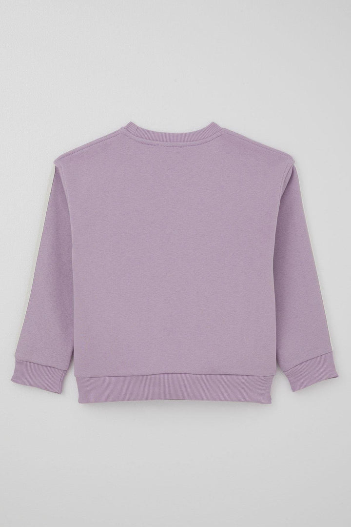 BRE Alg Girl Child Tracksuit Butterfly & Heart Printed 6-9 Years, Lilac - Rioverde