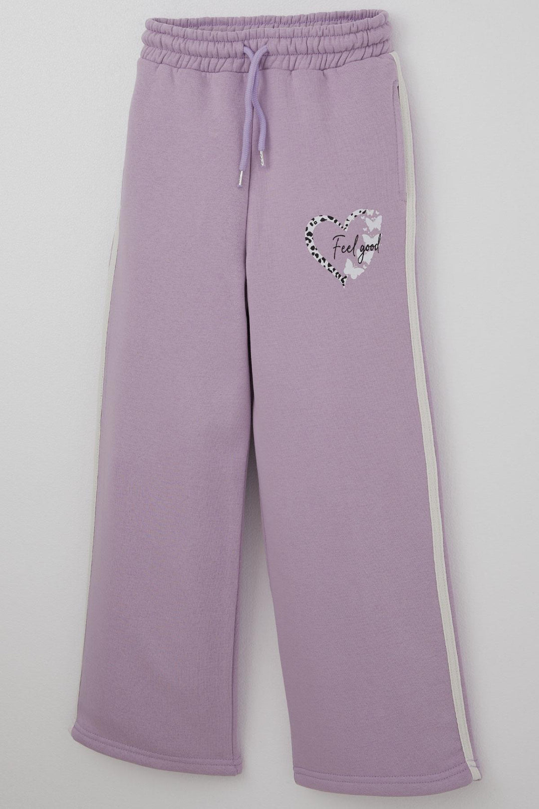 BRE Alg Girl Child Tracksuit Butterfly & Heart Printed 6-9 Years, Lilac - Rioverde