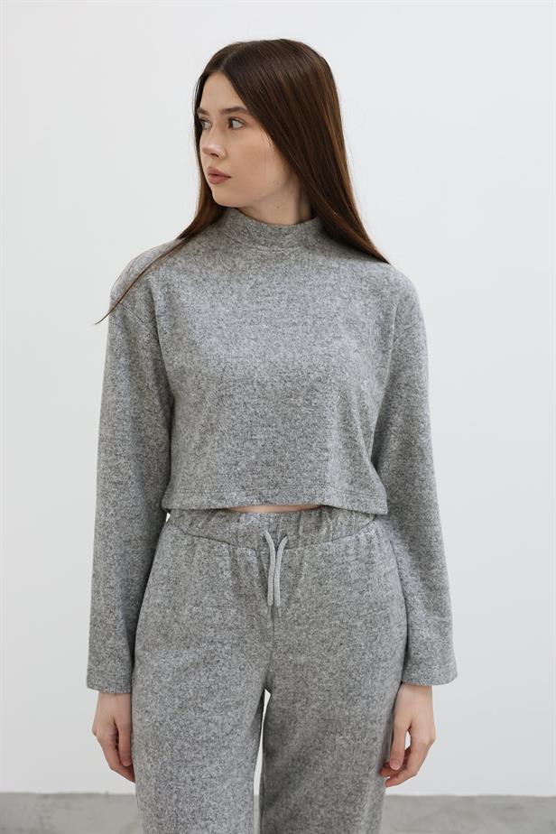 RYN Fisherman Collar Blouse - Gray - Pabellón de Arteaga