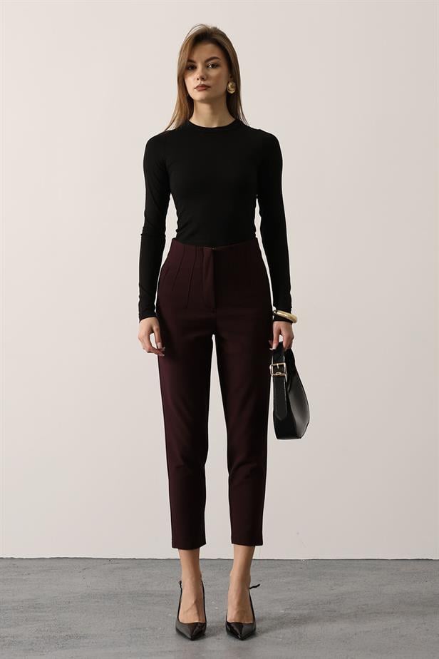 RYN Ankle-Length Pants - Burgundy - Koblenz