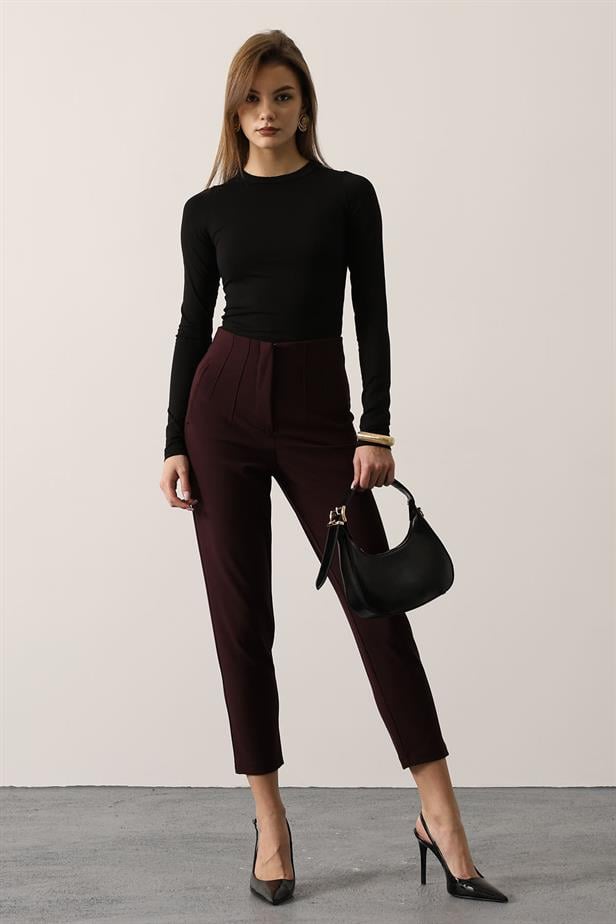 RYN Ankle-Length Pants - Burgundy - Koblenz