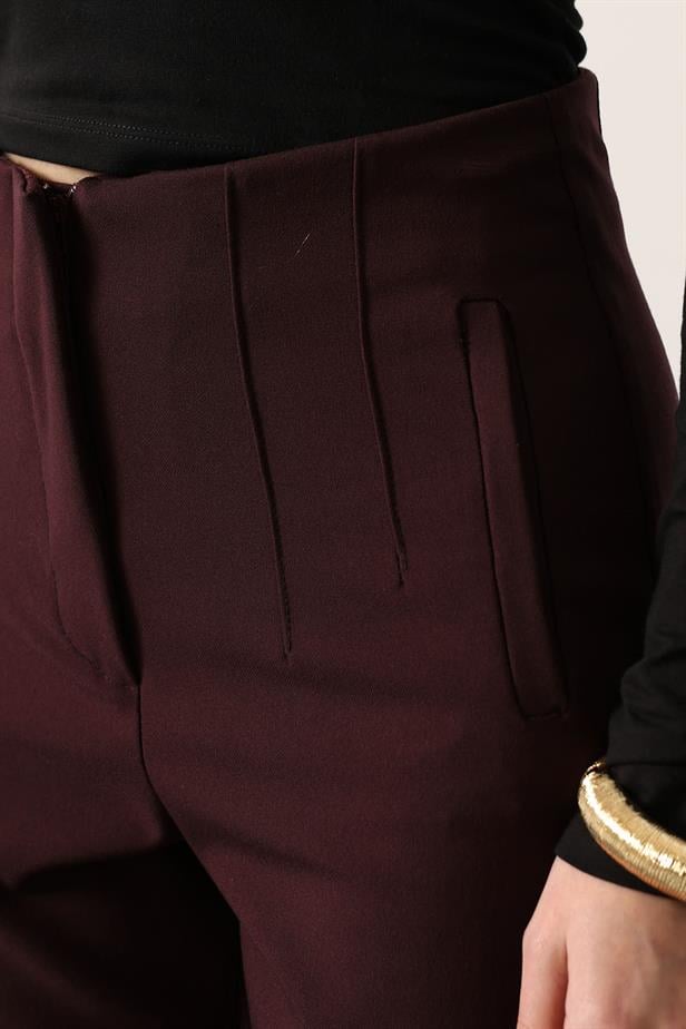 RYN Ankle-Length Pants - Burgundy - Koblenz