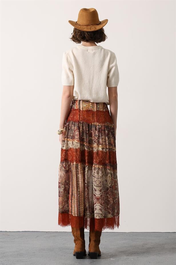 RYN DANTELLİ UZUN ETEK - Multi Color - Menifee