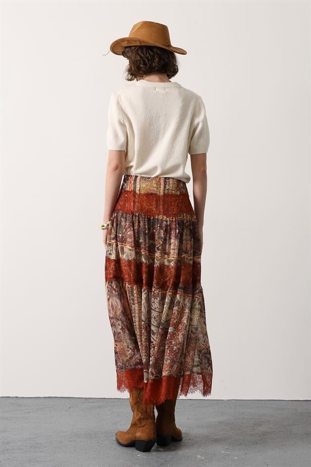 RYN DANTELLİ UZUN ETEK - Multi Color - Menifee