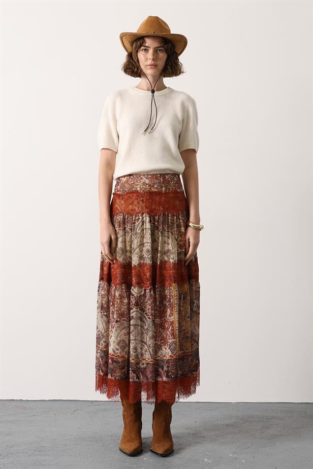 RYN DANTELLİ UZUN ETEK - Multi Color - Menifee