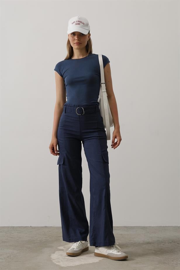 RYN Belted Cargo Pants - Indigo - Ciudad de Ceuta