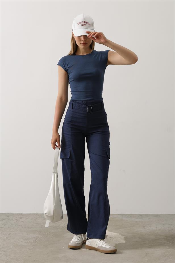 RYN Belted Cargo Pants - Indigo - Ciudad de Ceuta