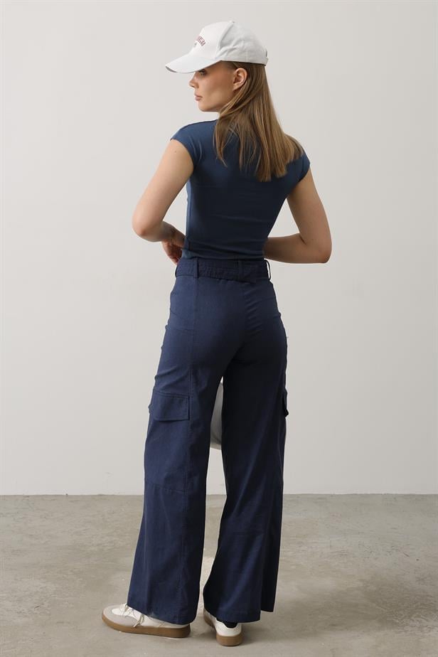 RYN Belted Cargo Pants - Indigo - Ciudad de Ceuta