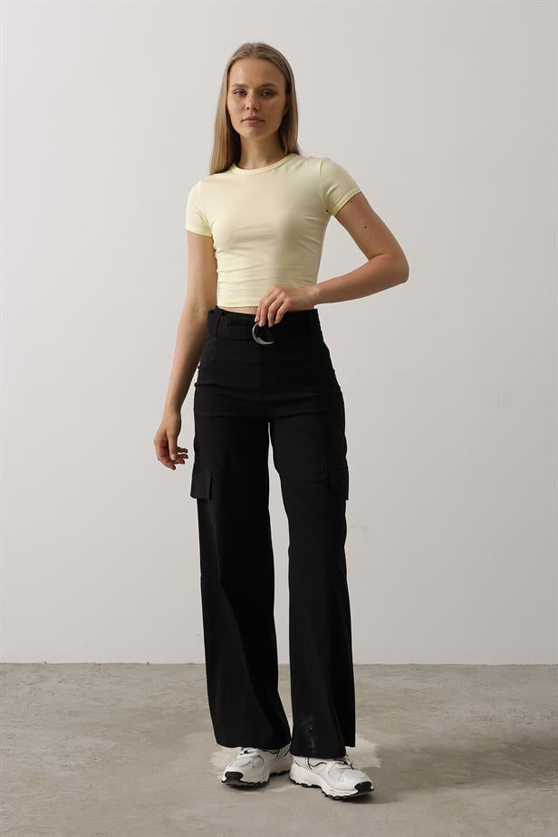 RYN Belted Cargo Pants - Black - Riverhead