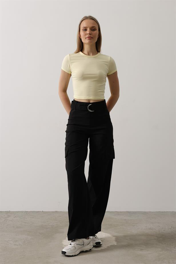 RYN Belted Cargo Pants - Black - Riverhead