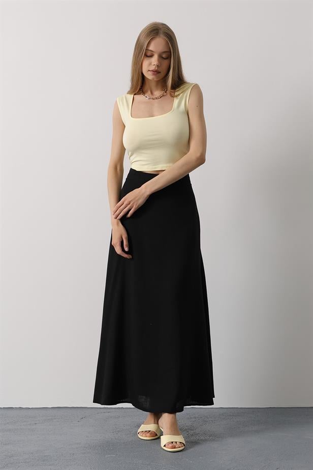 RYN Linen Skirt - Black - Tournai