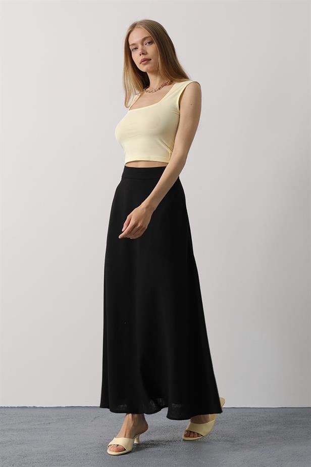 RYN Linen Skirt - Black - Tournai