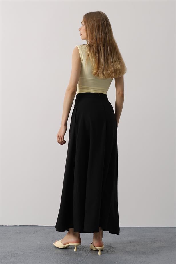 RYN Linen Skirt - Black - Tournai