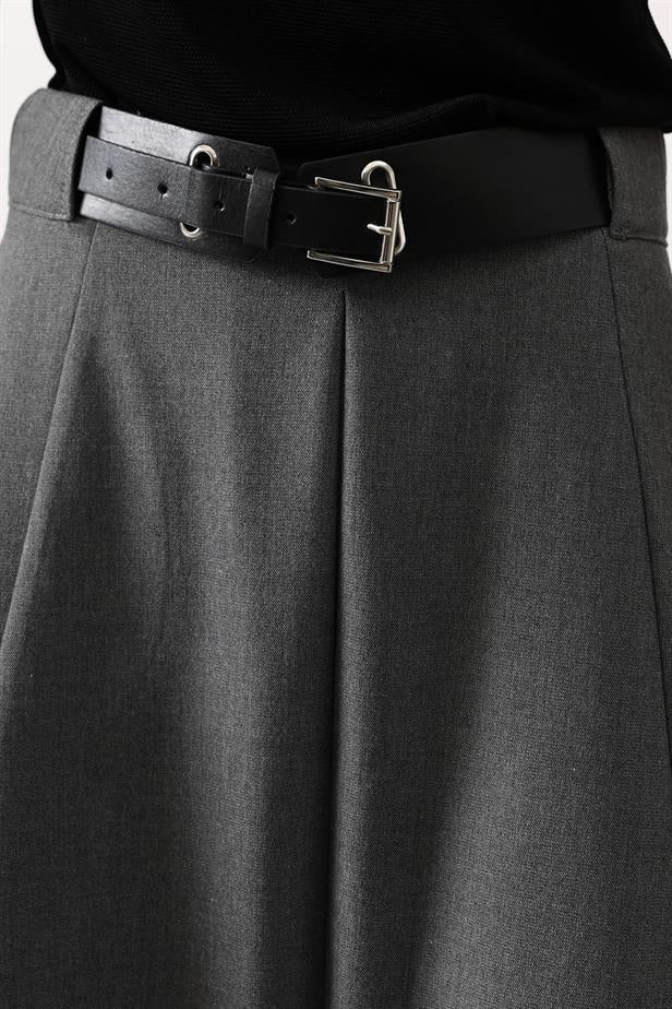 RYN MELANGE SKIRT - Anthracite - Malden